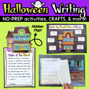 Halloween Writing Craft & Activities: Descriptive Haunted House, Poem, + MORE!