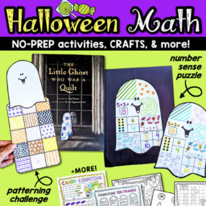 Halloween Math Activities & Crafts: The Little Ghost Who Was a Quilt, Patterning