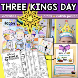 EPIPHANY Activities & Craft, THREE KINGS DAY Worksheets, After Christmas WISEMEN