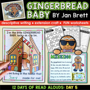Gingerbread Baby: Writing Craft, House Activity, Fun Christmas Worksheets