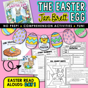 The Easter Egg Jan Brett Read Aloud Activities & Egg Template Decorating Craft