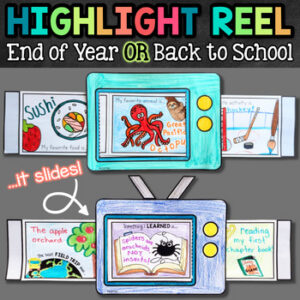 End of the Year Memories Activities Craft / Back to School All About Me Activity