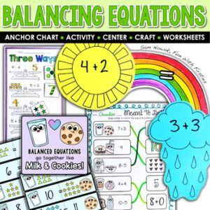 Balanced Equations Worksheets First Grade: Balancing Equations Algebra, Equality