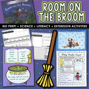 Room on the Broom Activities: Halloween Read Aloud Crafts, Science Activity, FUN