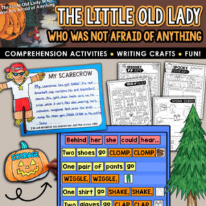 The Little Old Lady Who Was Not Afraid of Anything Activities & Scarecrow Craft