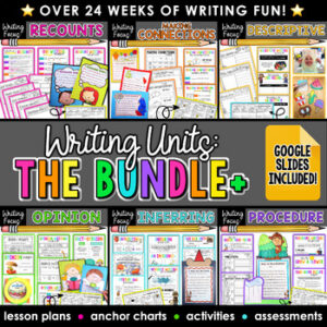 Year Long Writing Prompts Writers Workshop Units & First Grade Long Range Plans