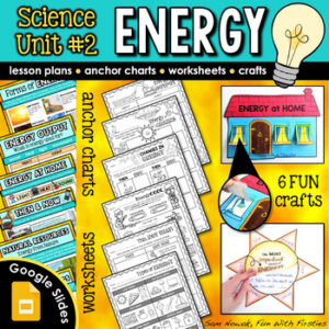 Energy In Our Lives | Forms of Energy, Matter, Science Unit Lessons & Activities