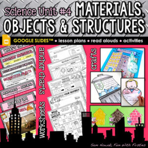 Everyday Materials Objects & Structures Science Unit incl Man-Made/Built Natural