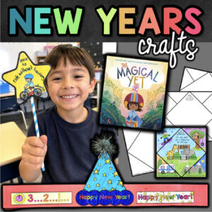 2027 New Years Eve Crafts and Resolutions Growth Mindset Goal Setting Activities