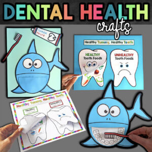 Dental Health Craft, Dental Health Month Activity, Healthy Brushing Teeth Crafts