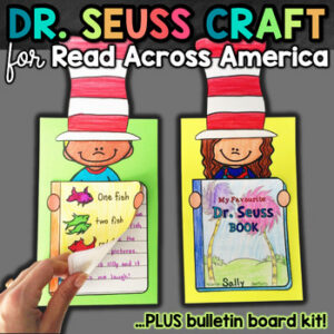 Read Across America Craft & Dr Seuss Week Bulletin Board Writing Activities