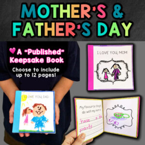 All About My Mom or Dad Gift: Mothers Craft & Fathers Day Questionnaire Activity