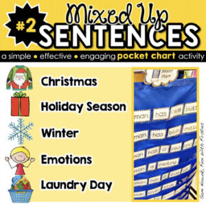 Pocket Chart Literacy Centre: Christmas, Holiday Season, Winter, SEL Feelings