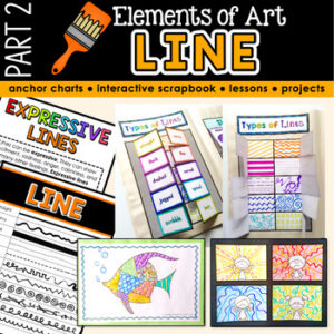 Elements of Art LINE Unit: Sketchbook Activities & Lessons for Types of Lines