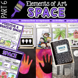 Elements of Art Unit: Lessons, Negative and Positive Space Projects, Sketchbook