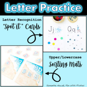 Alphabet Recognition Mats: uppercase & lowercase letters matching kindergarten