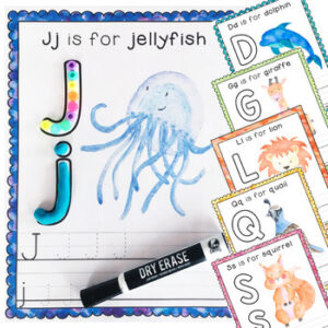 Alphabet Mats: letter formation, recognition, phonics, play dough, write & wipe