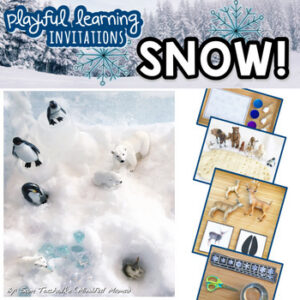 SNOW! Playful Learning Invitations: Homeschool, Montessori, Reggio, Waldorf