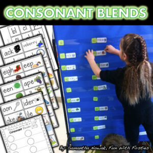 FREE Mixing Up Word Fun! Consonant Blends Worksheet & Literacy Center Activity