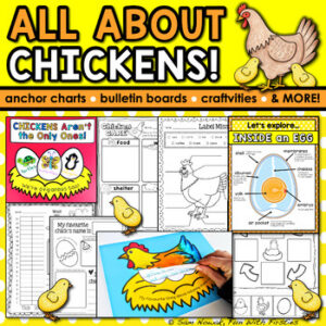 All About Chickens Unit! Hatching Chicks, Chicken Life Cycle, Oviparous Animals